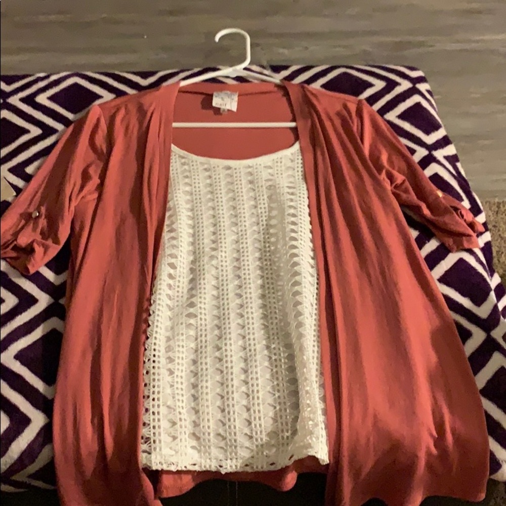 Attached tank w/sweater